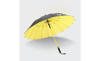 Straight-Shaft Automatic Umbrella with Sleeve Large 16-Rib Umbrella Long-Lasting Quick-Drying for Commuters, Golfers, Golf