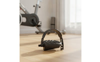Exercise Bike Pedals with Straps Anti-Slip Exercise Bike Pedal Replacement Pedals Threaded Textured for Home Gym