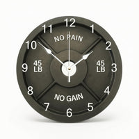 Barbell Plate Wall Clock Round Weight Plate Clock Long-Lasting for Athletes