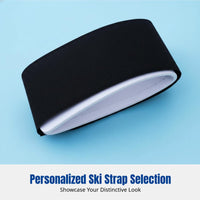 Hook and Loop Ski Strap, Foam Double Board, Kids, Anti-Slip, Multi-Color, Storage, Protective Accessory