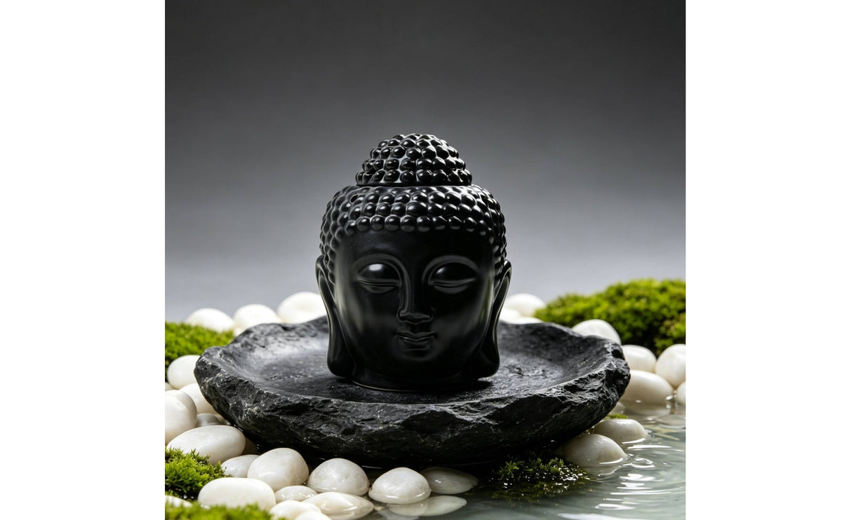 Buddha Head Aroma Burner Oil Burner Tealight Candle Holder