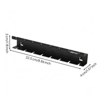 Punched Holes Black Steel Storage Bracket Wall-Mounted Sheet Metal Bracket