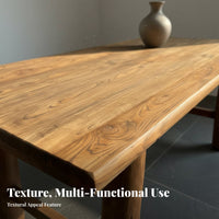 entire Wood Slab Table Natural Grain Wood Table Retro design & household Furniture for homeowners, Interior Designers, and tea Room, Guesthouse, Restaurant