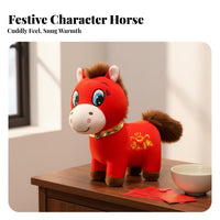 Year of the Horse Symbol Doll Good Luck Good Fortune Symbol Chinese Astrological Horse Doll Vernal Holiday Fortunate Decoration