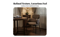 Minimalist design Woven Backrest Armchair Retro Look Dining Chair Sturdy Frame Household Furniture Padded Seat for Restaurant Owners, Design aficionados, Interior Designers, Kitchen, Living Room, Balcony, Home Office