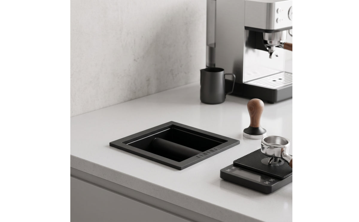 Embedded Knock Box Countertop coffee Knock Box Rectangular Coffee Grounds Container for Cafes