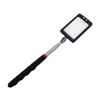 Vehicle Undercarriage Mirror Anti-Slip Handle Illuminated Lighted Inspection Mirror Portable Sturdy Stainless Steel