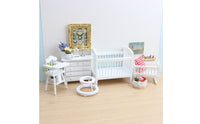 5 Pieces Dollhouse Nursery Set Wooden Closet Cute Toy for Collectors, Hobbyists