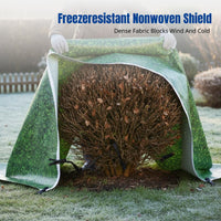 Non-Woven Frost Protection Cloth, Thermal Insulation Garden Cover, Windproof Green Fabric for Landscaping