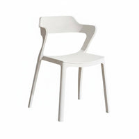 Thickened and Sturdy formed Plastic Side Chair Comfortable spinerest Dining Seat Stackable Design Indoor Seating Minimalist design for Restaurant Owners, Office Managers, Event Planners, Kitchen, Cafe, Classroom, Patio