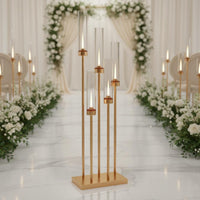 Wedding Candle Holder Gilded Romantic Candle Stand Stable Construction Home Decor for Couples