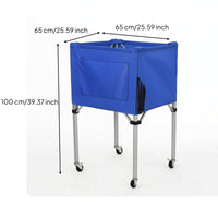 Collapsible Ball Storage Cart Portable Ballaufbewahrungswagen Mit Rollen Lightweight Folding Ball Cart Leicht Zu Bewegen for Schools