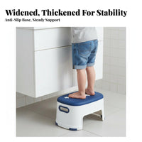 Anti-Slip toddler's Stepping Block Rounded Corners Step Stool Sturdy Construction Footstool Compact Design for Children, Toddlers, Kindergarten, Bathroom, Nursery, Kitchen