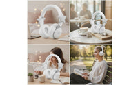 Star Headphone Attachment Playful Headphone Attachment with Polka Dots Accessory Soft Padded for Streamers, Gaming Setup