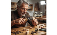 Clamping Tool with Wooden Handle Carbon-Steel Handheld Clamp Clamps for Woodworkers, Crafting, Diy Projects