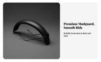 2 Pieces Electric Bikes Mudguard Rainproof Front Rear Splash Guard Full Coverage Cycle Accessory for Rainy