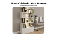Room Divider Display Shelf Light Luxury Design Freestanding Shelving Unit Multi-Functional Modular Cabinet Bookcase for Homeowners, Study