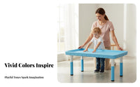 Sand and Water Table Rounded Edges Sand and Aquatic Play Table All in Single children's Play Desk with Chairs for Young Children, Girls, Playroom