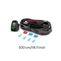 Work Light Wiring Harness 12V Light Bar Wiring Harness Automotive Prewired for off-Roaders, Trucks, SUVs