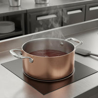Thickened Body Three-Layer Pot and Pan Set Even Heat Distribution Stainless Steel Cookware Set Heavy Gauge Stainless Steel Soup Pot Rust Resistant for Stewing, Stovetop