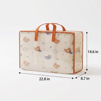 Heavy Duty Moving Bags, Extra Thick Transparent Storage Bags, Under Bed Storage for Clothing and Bedding, 35-60L