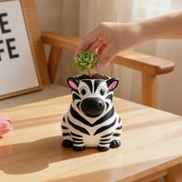 Animal Flower Pot Decorative Animal Planter Succulent Planter Compact Mini Flower Pot Fun for Desk, Office