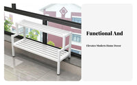 Long Single-Tier Planter Bench sillsill expander Plant Stand Floor-Standing Space-Saving for Home Decorators, Balcony, Sunroom