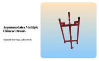 Wheeled upright Drum Stand Sturdy Construction Percussion holder Easy Assembly