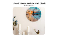 Silent Movement Round Wall Clock Non-Ticking Round Decorative Clock Battery Operated for Homeowners, Gift Shoppers, Bedroom, Kitchen, Office