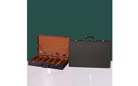 Vino Presentation Case Hard-Sided 6-Bottle Vino Box Sheltering Container for Wineries, Gifting