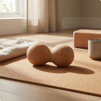 Peanut Massage Ball Two-Lobed Cork Massage Ball Body Massager Natural Fitness Gear Non-Slip