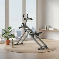 Kneeling Climbing Machine Steel Frame Waist Exerciser Floor Standing
