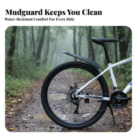 2 Pieces Front and Rear Mudguard Set Easy Installation Front and Rear Mudguard Set Cycle Accessory High Strength Cycling Gear