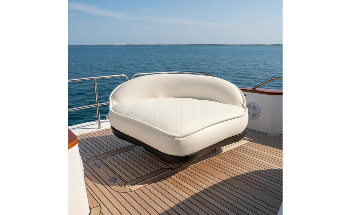 Low Back Boat Seat Fixed Mount Triangular Boat Seat for Anglers, Yacht