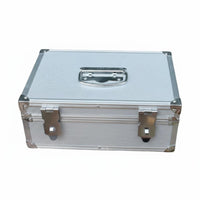Multi-Functional Aluminum Combination Lock Box Large Capacity Combination Lock Box Sturdy Portable Security Case Sturdy Construction for Office Workers, Small Business Owners, Home, Travel, Workshop, School