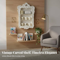 Ornate Wall rack European design Floating Shelf Multi-Functional for Homeowners