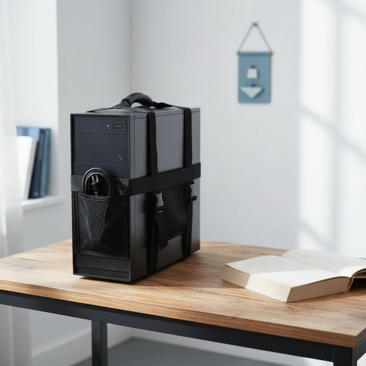 PC Desktop Computer Case Carrying Strap Heavy-Duty PC Desktop Computer Case