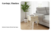 Two-Shelf Square Stand European design End Table Space-Saving adaptable Use for Homeowners, Decorators, Bedroom, Entryway