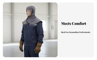 Retardant Welder's Head Cover Material Welder's Head Cover Customizable Fit Welder's Head and Shoulder Cover for Welders, Industrial Workers