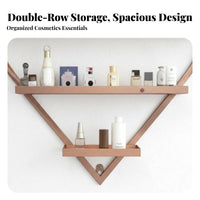 Space-Saving Heart-Shaped Nail Polish Holder Easy to Install Heart-Shaped Shelf Set Large Capacity Display Rack Sturdy Construction for Salon Owners, Beauty Enthusiasts, Dressing Room, Retail Shop, Bedroom, Home