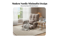 Foldable Design Padded Floor Recliner Provides Back Support Upholstered Floor Recliner Adjustable Backrest Lounge Chair Luxuriously Soft Cushioning for Students, Young Adults, Bay Window, Dorm Room, Reading Nook, Meditation Space