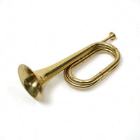 Marching Bugle Polished Bugle Shiny Brass Instrument for Beginners, Ceremonies, Practice