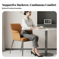 Modern Minimalist Design Upholstered Armchair Ergonomic Back Support Upholstered Contoured Chair High-Density Cushioning Lounge Seating Sturdy Frame for Interior Designers, Apartment Dwellers, Hotel, Restaurant, Waiting Area, Office
