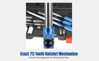 Torque Wrench Set, 33-Piece, High Precision Metric, Automotive Repair Tool Kit, Alloy Steel, Complete Specialist Set