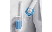 6 Pieces Toilet Brush Replacement Heads Hygienic Toilet Cleaning Sponge Refills Brush Head Replacement Single-Use Easy
