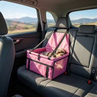 Dog Water-Resistant with Mesh Panels Wipe-Clean Portable Carrier Bed for Small Dogs, Road Trips, Daily Commutes