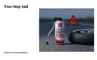450 Ml Spray Tire Repair Fluid Seals and Inflates Vehicle Emergency Kit No Tools Needed Automotive Tool for Motorists, Workshop, Garage