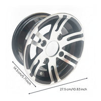 Rims with Multi-Spoke Face Machined Aluminum Wheel Rims Tough Components for Go-Karts Racers, Unpaved Terrain
