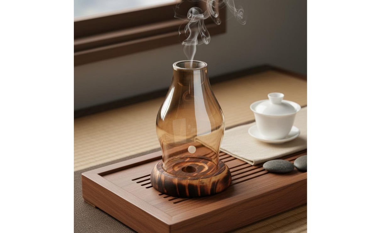 Glass Incense Burner Easy to Clean Glass Aroma Lamp Gift Idea