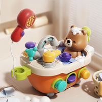 Light-up Bathtub Toy with Shower Head Colorful Musical Bathtub Toy Fun Water Play Set Sensory for Toddlers, Babies